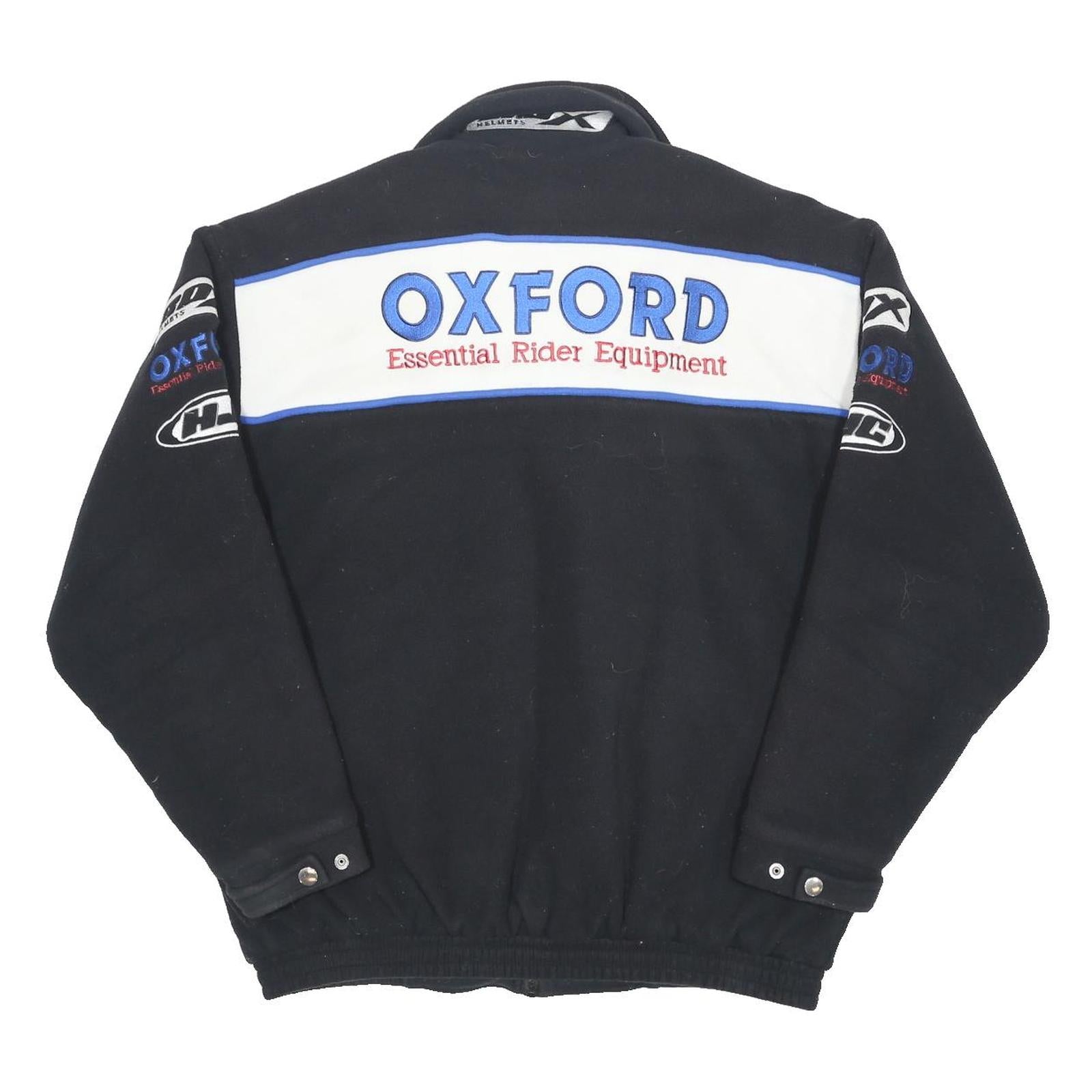 Mens Black Oxford Essential Rider Equipment Jacket XL Polyester Blend Zip Casual
