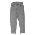LEVI'S Womens Regular Fit Grey Denim Jeans Button Closure W28 L26 Casual