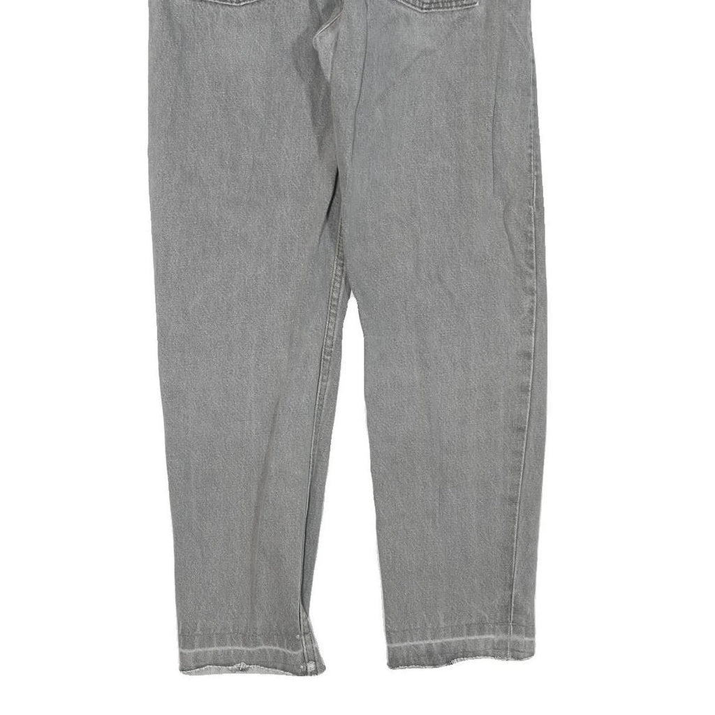 LEVI'S Womens Regular Fit Grey Denim Jeans Button Closure W28 L26 Casual