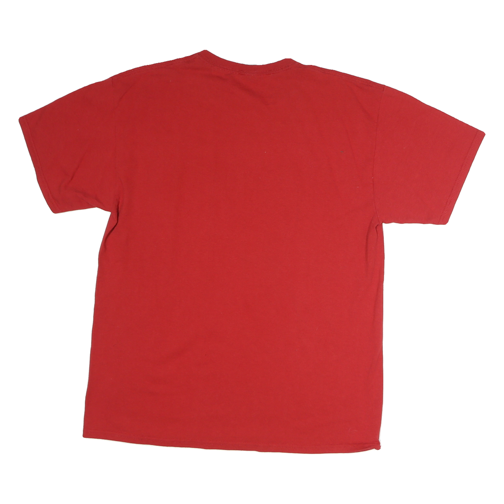 JERZEES Mens Red Illinois State University Redbirds T-Shirt L Short Sleeve Crew