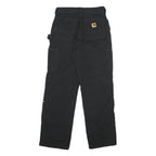 CARHARTT Mens Cotton Black Workwear Regular Straight Trousers W30 L30 Paint