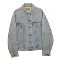 LEVI'S Womens Blue Denim Button Jacket M Classic Western Style Casual Cotton