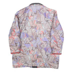 Womens Multi Colour Quilted Jacket L Polyester Zip Plain Printed Artistic