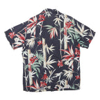 KENNINGTON Mens Navy Blue & Red Hawaiian Shirt M Summer Holiday Style