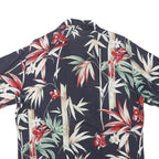 KENNINGTON Mens Navy Blue & Red Hawaiian Shirt M Summer Holiday Style