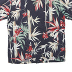 KENNINGTON Mens Navy Blue & Red Hawaiian Shirt M Summer Holiday Style