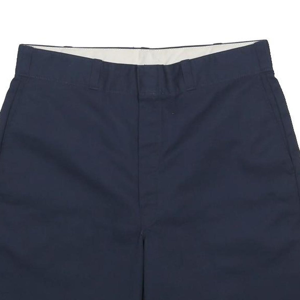 DICKIES Mens Shorts Navy Blue Casual M W34 Classic Cotton Blend