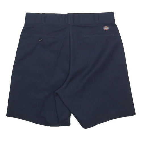 DICKIES Mens Shorts Navy Blue Casual M W34 Classic Cotton Blend