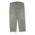 DICKIES Mens Regular Grey Cotton Blend Jeans W42 L32 Workwear Durable Zip