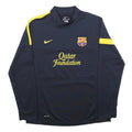 NIKE Mens Blue & Yellow Football Sweatshirt Crew Neck XL Qatar Foundation
