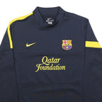 NIKE Mens Blue & Yellow Football Sweatshirt Crew Neck XL Qatar Foundation