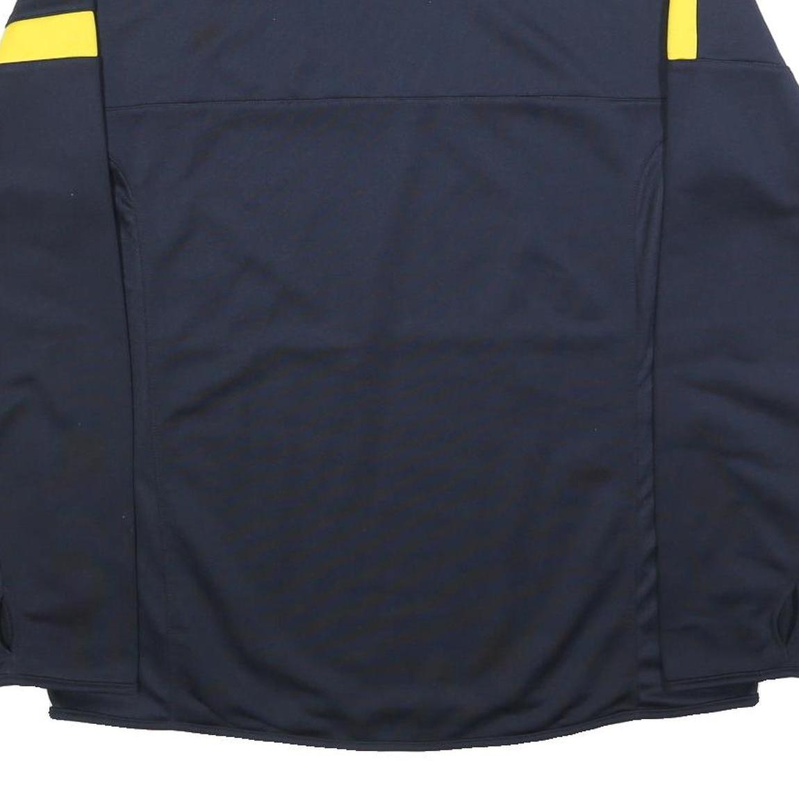 NIKE Mens Blue & Yellow Football Sweatshirt Crew Neck XL Qatar Foundation