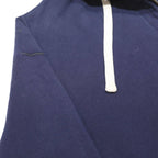 POLO RALPH LAUREN Mens Navy Blue Hoodie L Cotton Blend Full Zip Pocket Casual
