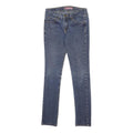 LEVI'S 518 Womens Slim Blue Denim Medium Cotton Blend W26 L30 Skinny Jeans