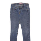 LEVI'S 518 Womens Slim Blue Denim Medium Cotton Blend W26 L30 Skinny Jeans