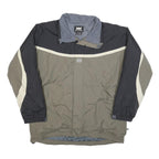 HELLY HANSEN Mens Black & Khaki Outdoor Jacket XL Polyester Blend Colourblock