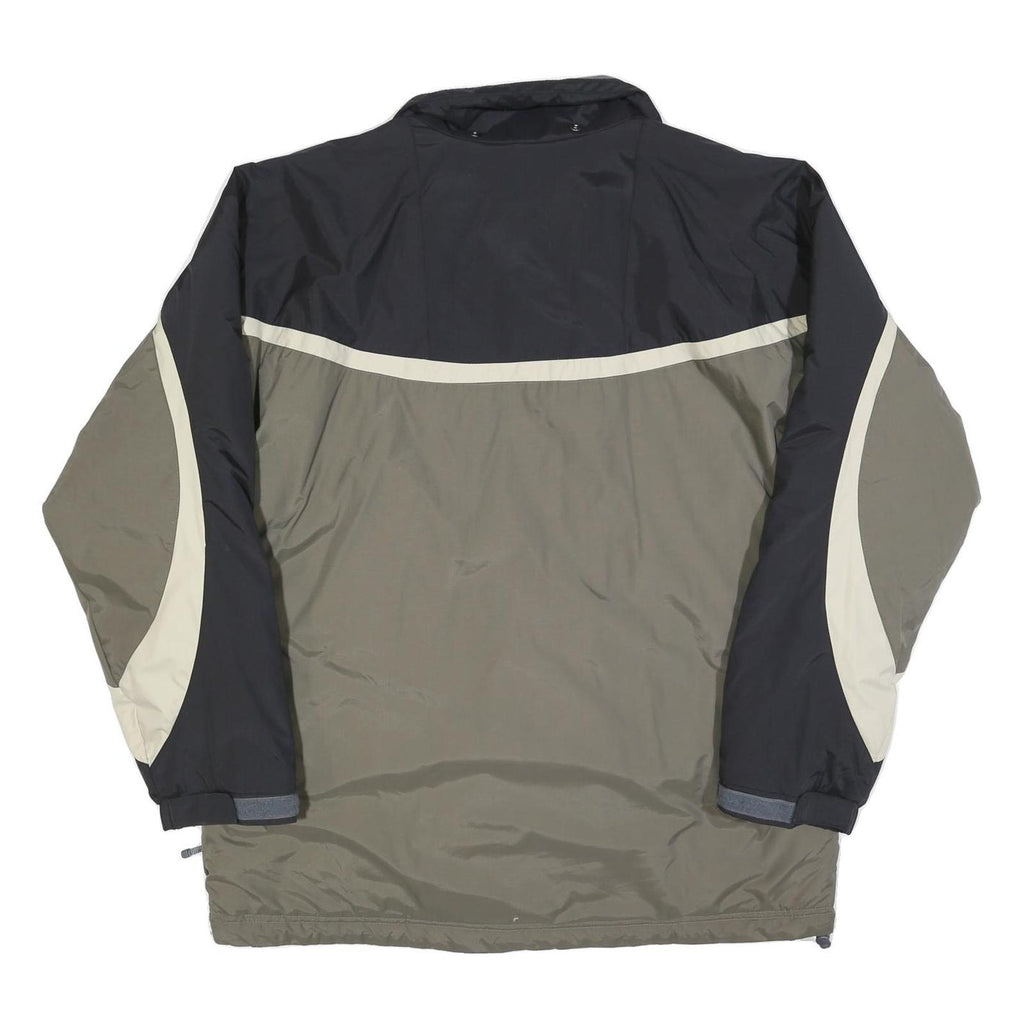 HELLY HANSEN Mens Black & Khaki Outdoor Jacket XL Polyester Blend Colourblock