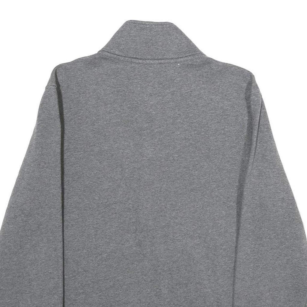 NIKE Mens Grey 1/4 Zip XS Cotton Blend Sweatshirt Pullover Casual Comfort