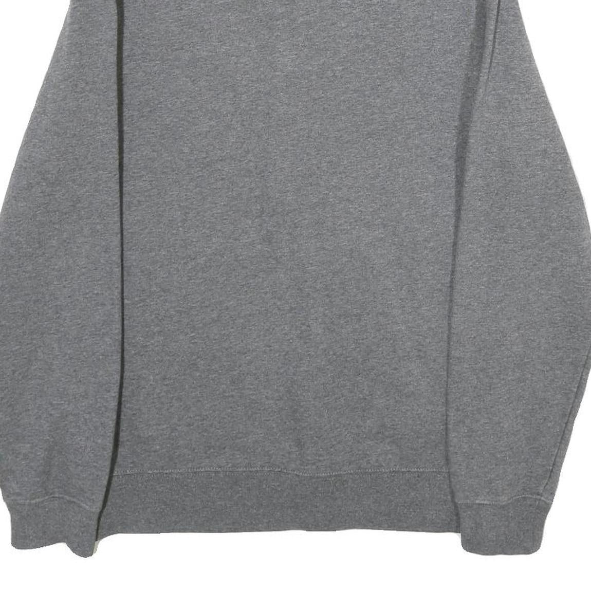 NIKE Mens Grey 1/4 Zip XS Cotton Blend Sweatshirt Pullover Casual Comfort