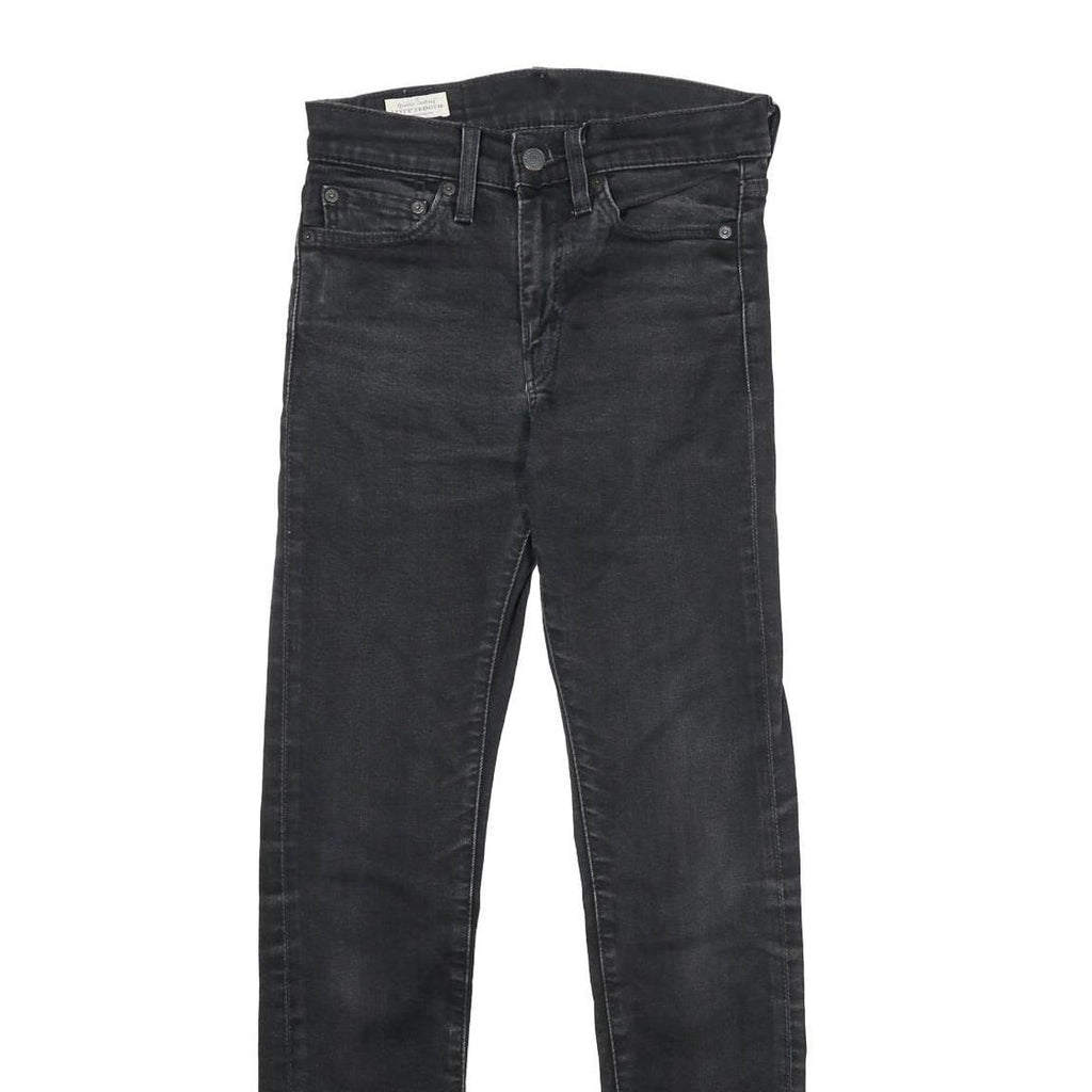 LEVI'S 510 BIG E Mens Jeans Black Slim Skinny Denim W28 L32 Classic Zip