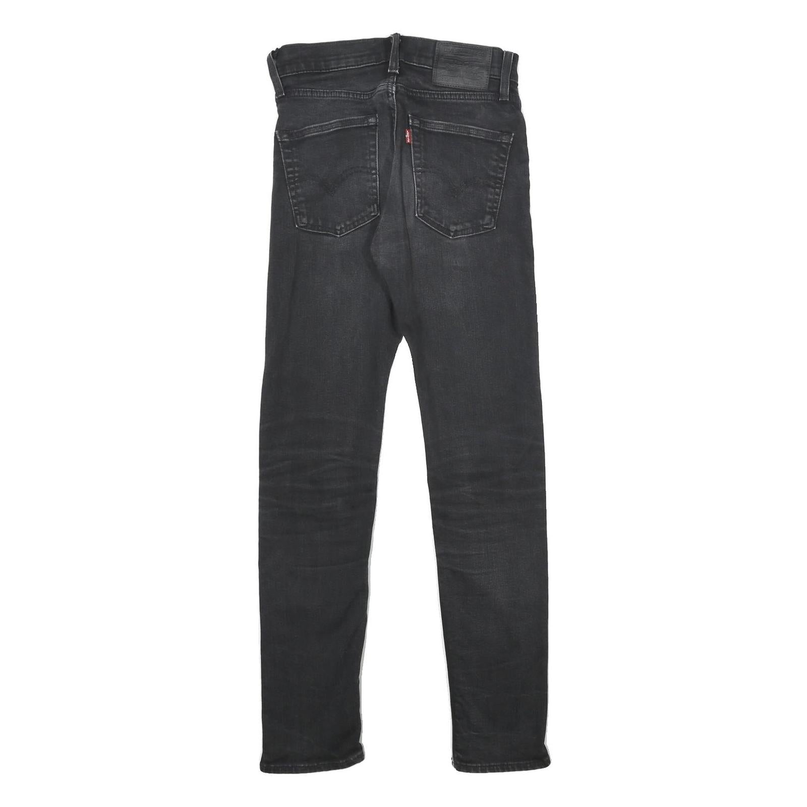 LEVI'S 510 BIG E Mens Jeans Black Slim Skinny Denim W28 L32 Classic Zip