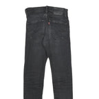 LEVI'S 510 BIG E Mens Jeans Black Slim Skinny Denim W28 L32 Classic Zip