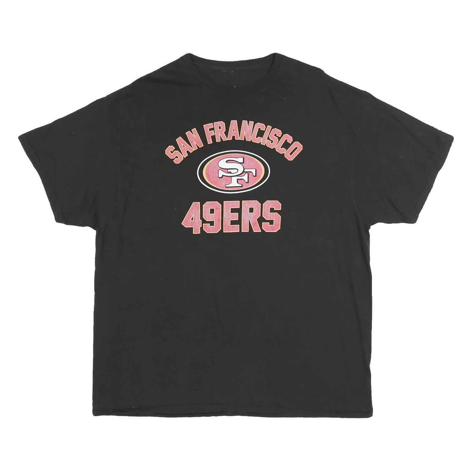 Mens Black San Francisco 49ers Graphic T-Shirt XL Short Sleeve Crew Neck