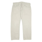 LEVI'S Mens Cotton Beige Loose Straight Trousers W36 L30 Casual Zip Fly