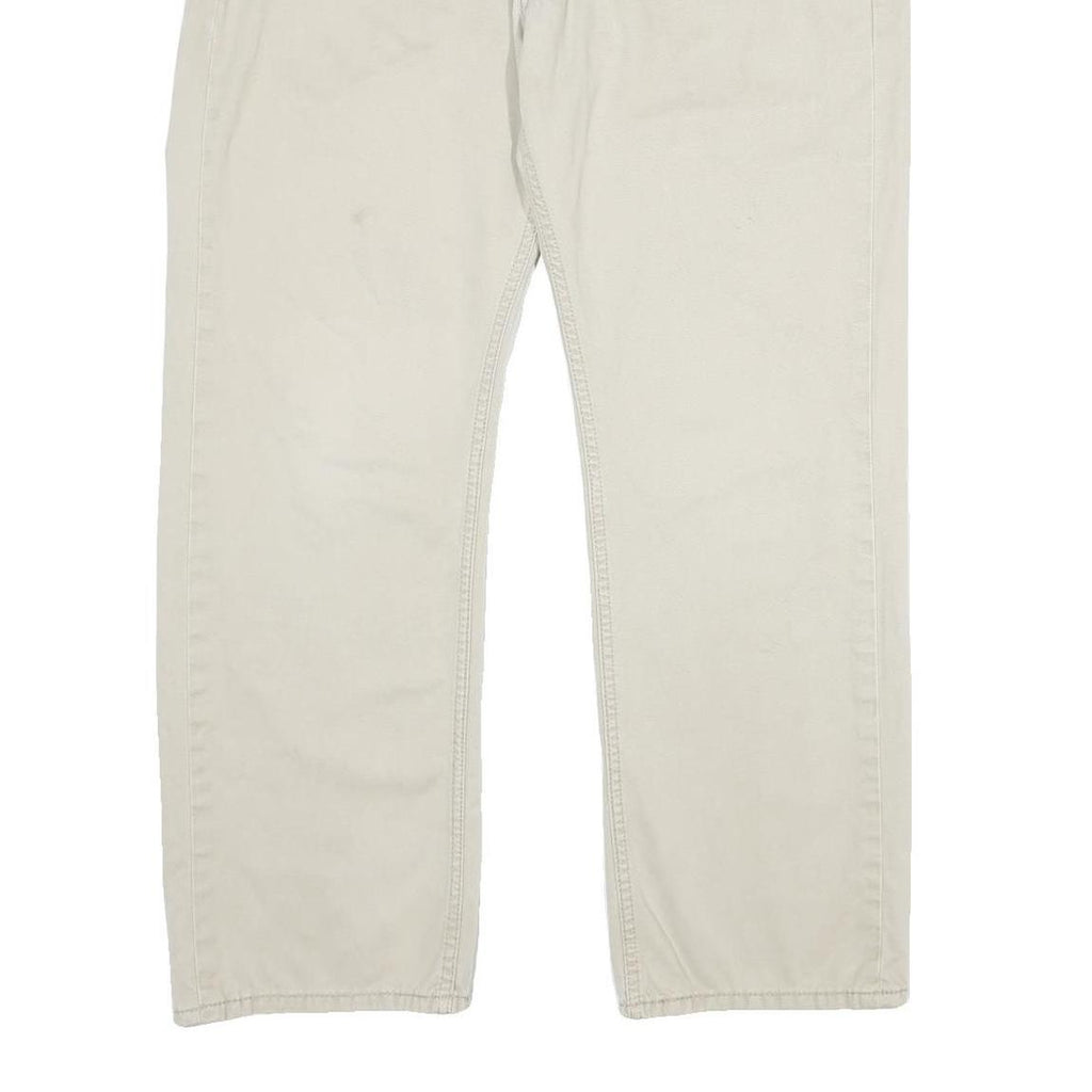 LEVI'S Mens Cotton Beige Loose Straight Trousers W36 L30 Casual Zip Fly