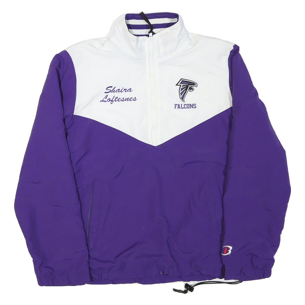 BOATHOUSE Mens Purple & White Falcons Lacrosse Zip Jacket S Polyester Blend