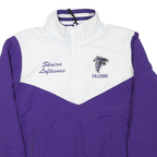 BOATHOUSE Mens Purple & White Falcons Lacrosse Zip Jacket S Polyester Blend