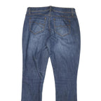 DKNY Womens Blue Regular Bootcut Denim Light W30 L31 Classic Zip Jeans