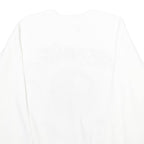 HANES Mens White Bennie Crew Neck XL Cotton Blend Pullover Sweatshirt Graphic