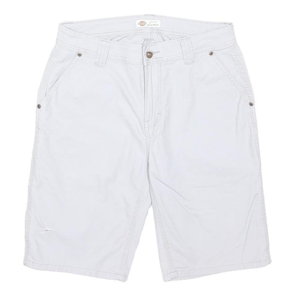 DICKIES Womens White Casual Cargo Shorts M W30 Workwear Cotton Blend