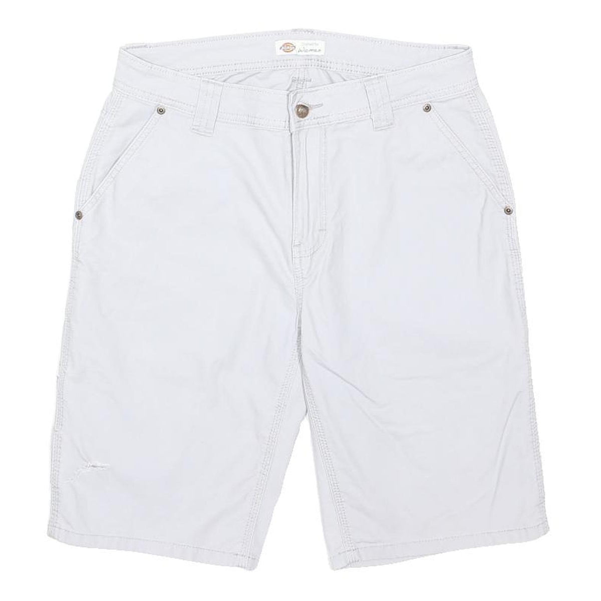 DICKIES Womens White Casual Cargo Shorts M W30 Workwear Cotton Blend