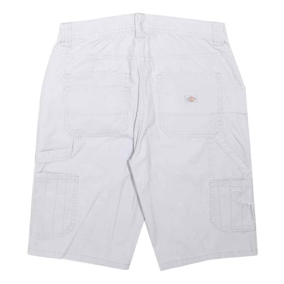 DICKIES Womens White Casual Cargo Shorts M W30 Workwear Cotton Blend