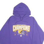HANES Mens Purple LSU Tigers Champions Pullover Hoodie XL Collegiate Sports