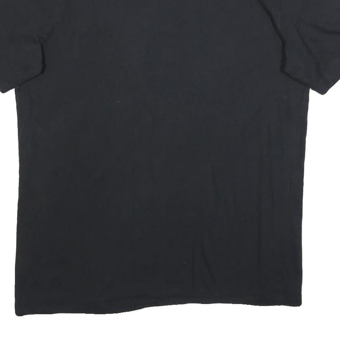 NIKE Mens Black Graphic T-Shirt L Short Sleeve Crew Neck Cotton Blend