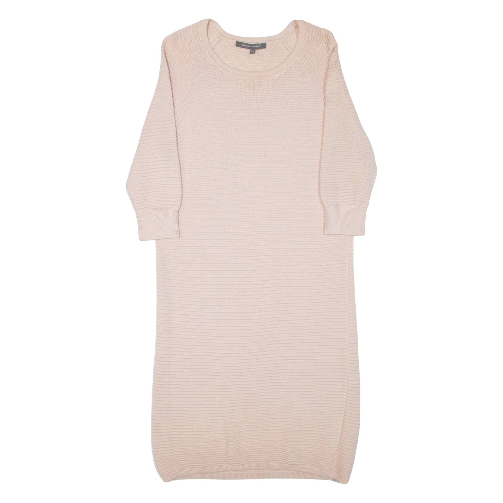 FRENCH CONNECTION Womens Jumper Dress Pink Long Sleeve Knee Length XS