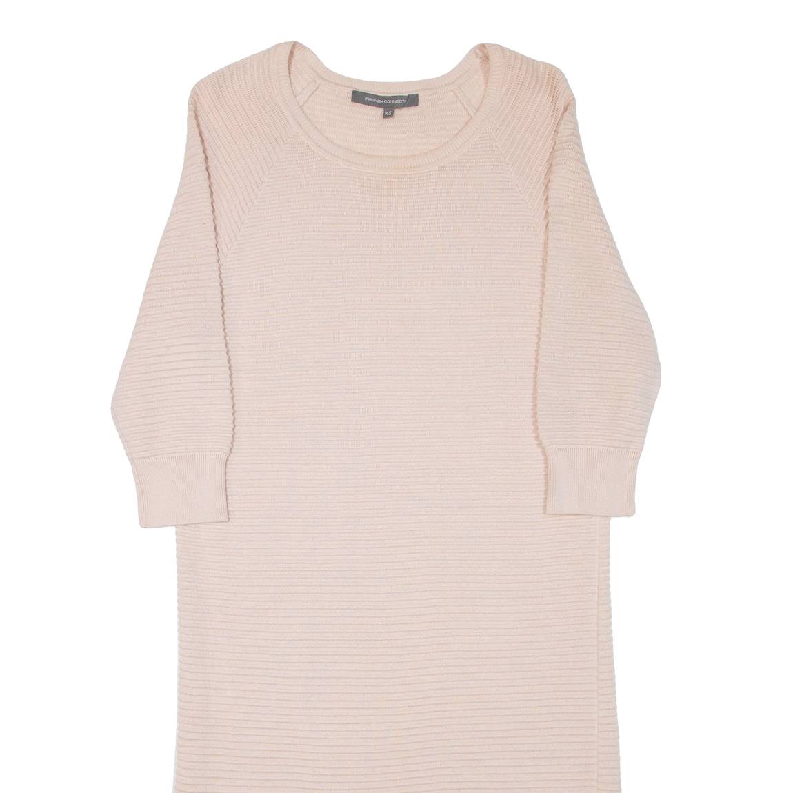 FRENCH CONNECTION Womens Jumper Dress Pink Long Sleeve Knee Length XS