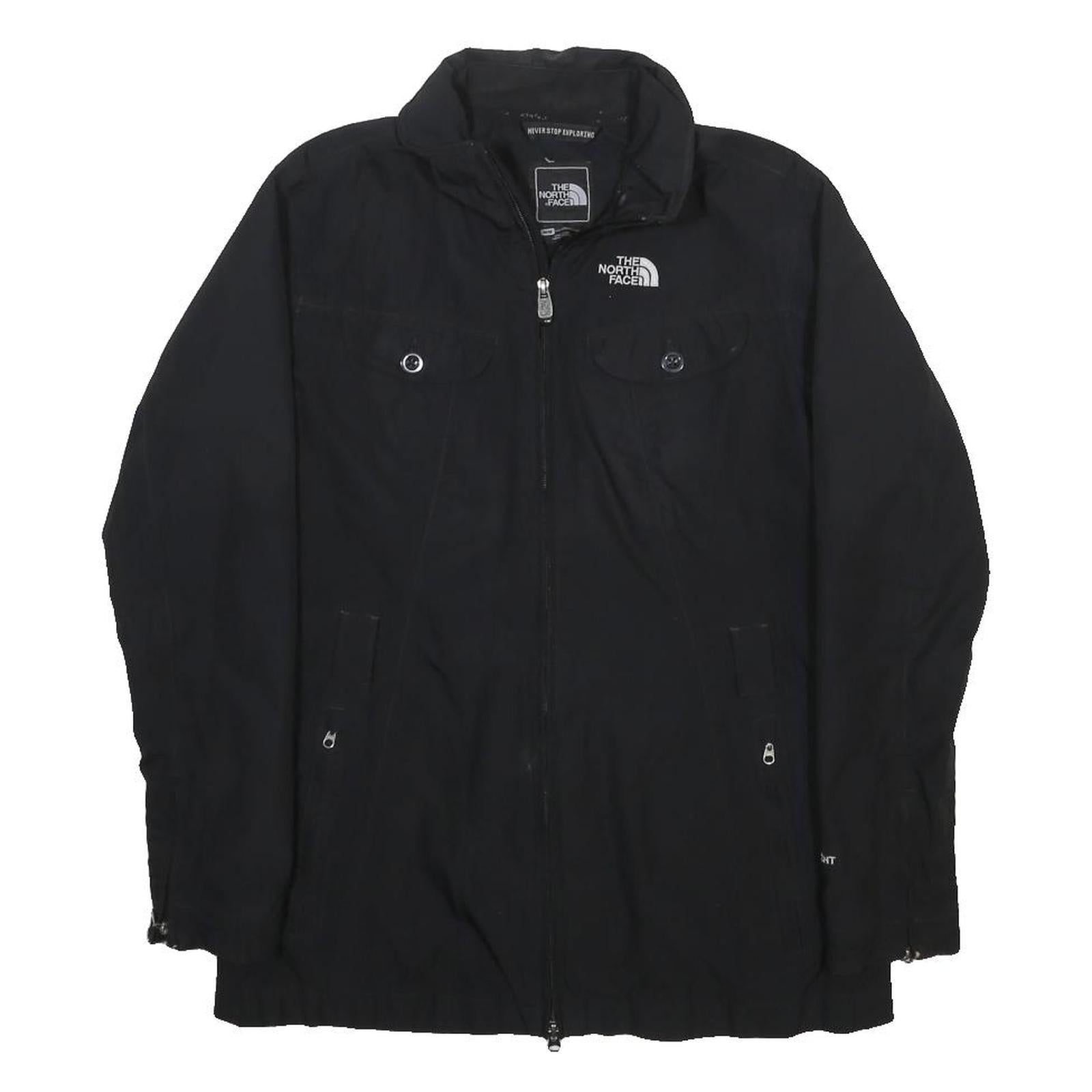 THE NORTH FACE Womens Black Outdoor Jacket M Polyester Blend Zip Breathable