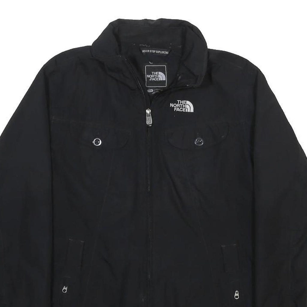 THE NORTH FACE Womens Black Outdoor Jacket M Polyester Blend Zip Breathable