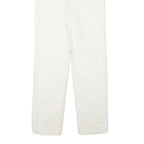 LEVI'S Womens Jeans White Regular Straight Denim W24 L27 Cotton Blend Zip