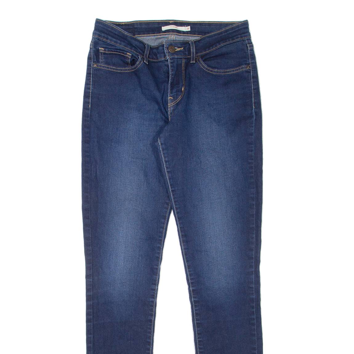 LEVI'S 711 Womens Jeans Blue Slim Skinny Stone Wash W28 L34