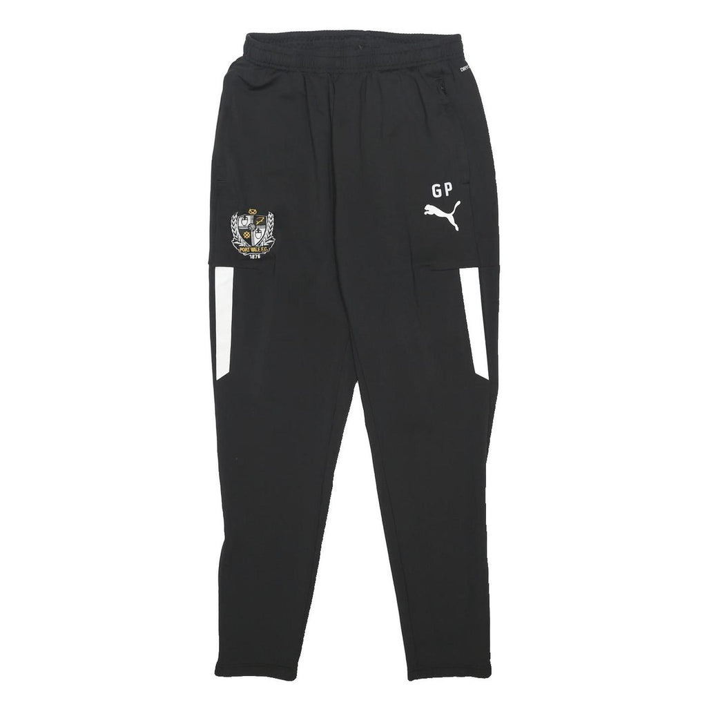 PUMA Mens Joggers Black Polyester Slim Tapered M W25 L27 Sportswear Fitness