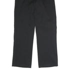 DICKIES Mens Polyester Blend Black Classic Straight Trousers W32 L32 Workwear