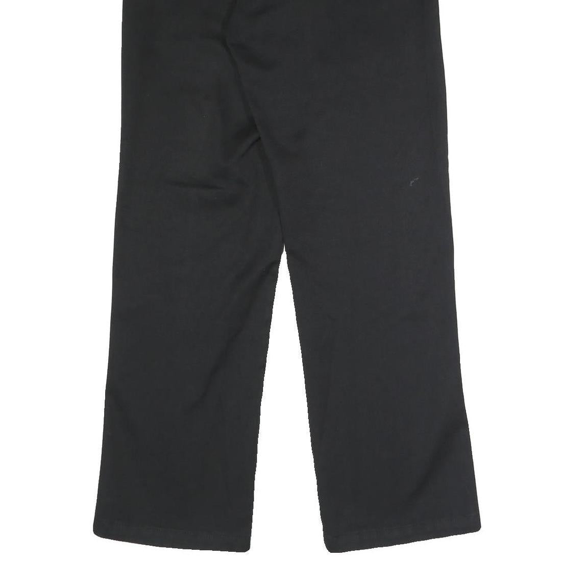 DICKIES Mens Polyester Blend Black Classic Straight Trousers W32 L32 Workwear
