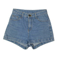 URBAN Roll Up Womens Denim Shorts Blue Relaxed XS W24