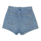 URBAN Roll Up Womens Denim Shorts Blue Relaxed XS W24
