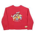 DISNEY Womens Red 50th Anniversary Crew Neck S Sweatshirt Mickey Mouse
